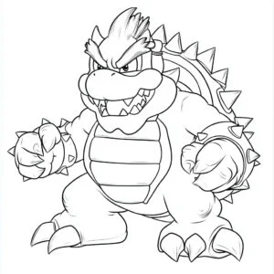 Bowser da colorare thumbnail