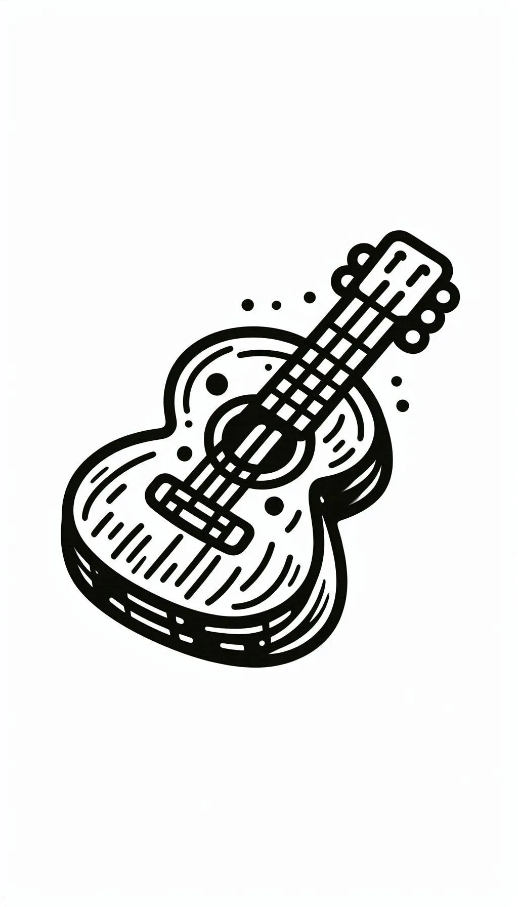 Chitarra 41 Chitarra da colorare pdf gratis