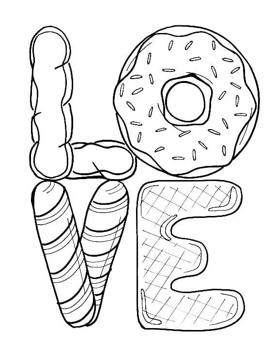 Ciambella 58 immagini di Ciambella da colorare per bambini 1