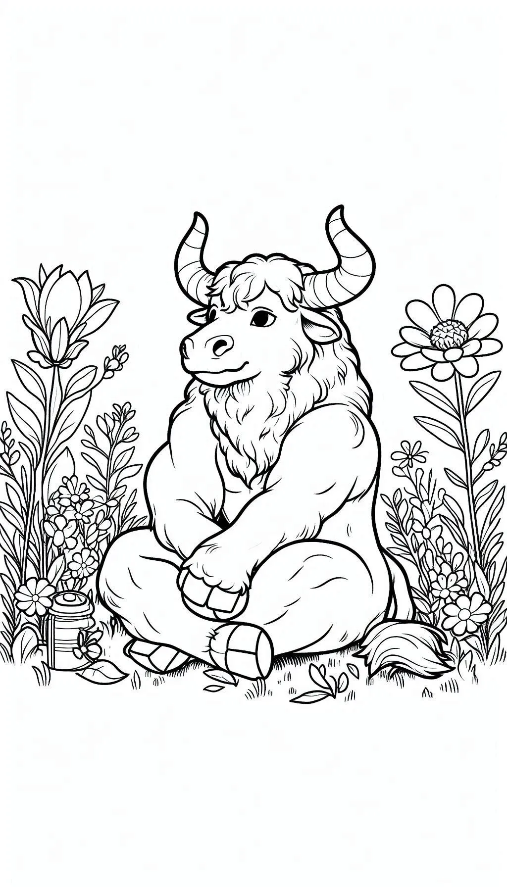 Minotauro 29 disegno Minotauro da colorare per bambini 1