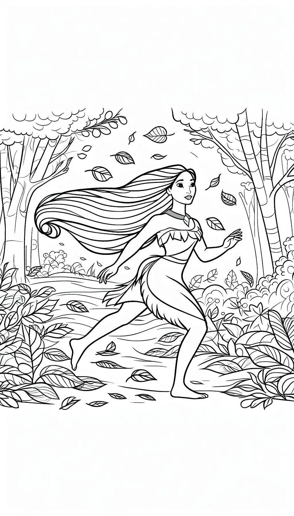 Pocahontas 4 immagine da colorare Pocahontas