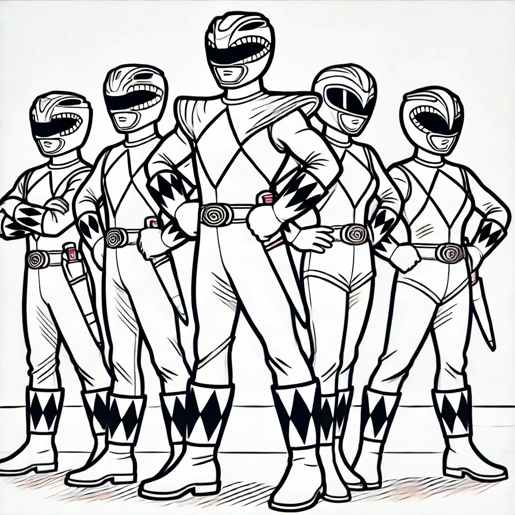 59 dibujos Power Rangers dibujos para colorear: ¡Da rienda suelta a tu creatividad!