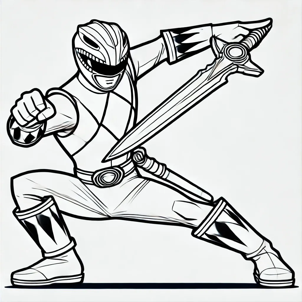 power rangers coloring page