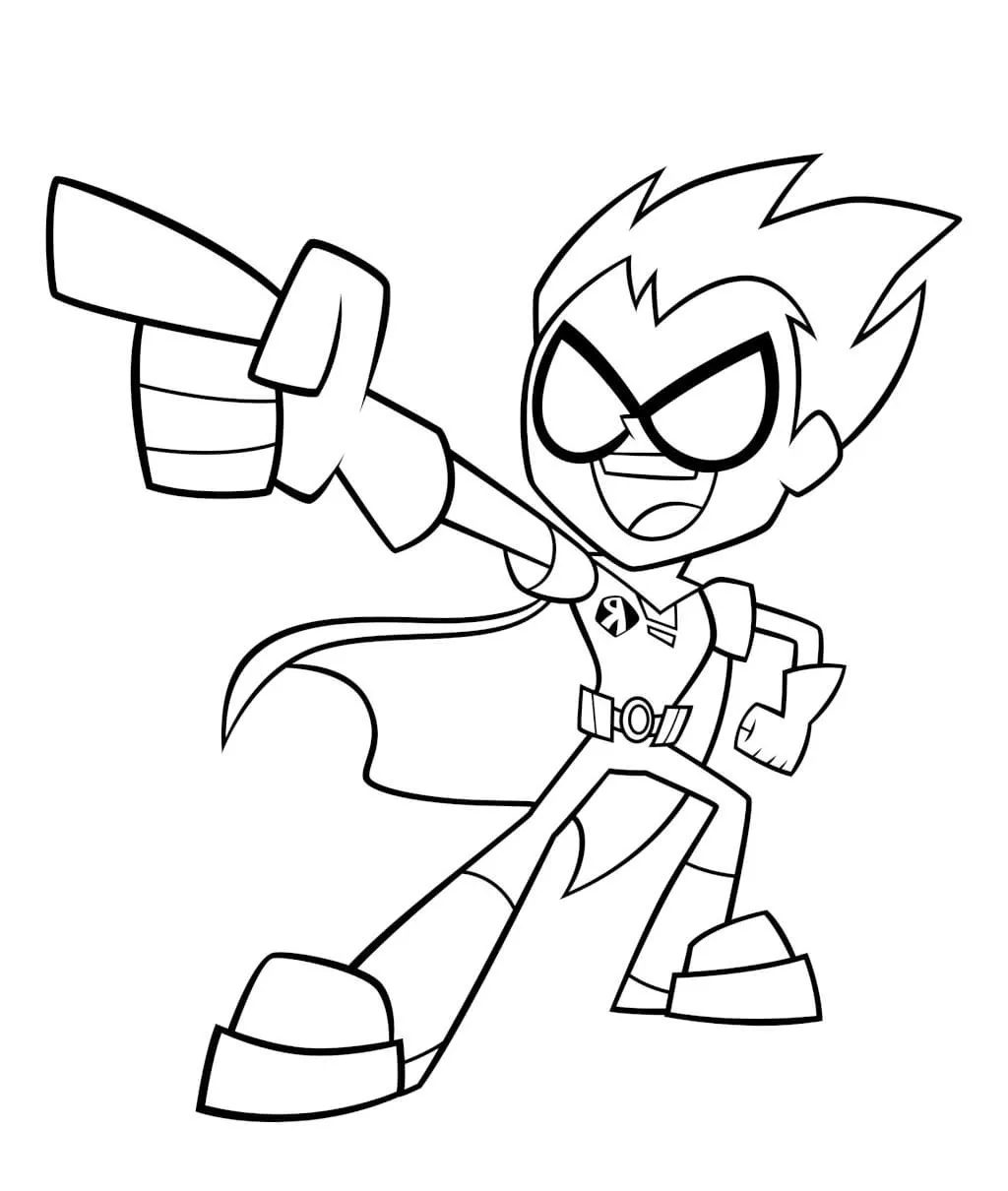 Teen Titans 45 disegni di Teen Titans da colorare da stampare 4
