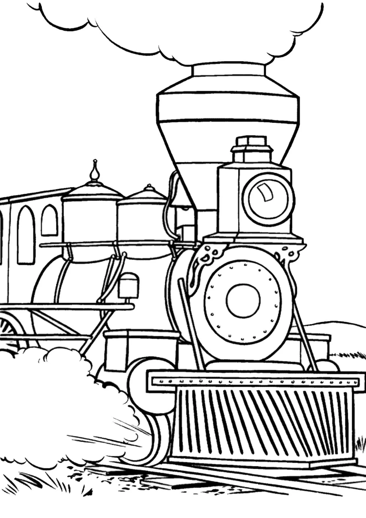 Treni 41 Treni disegni da colorare per bambini maschi
