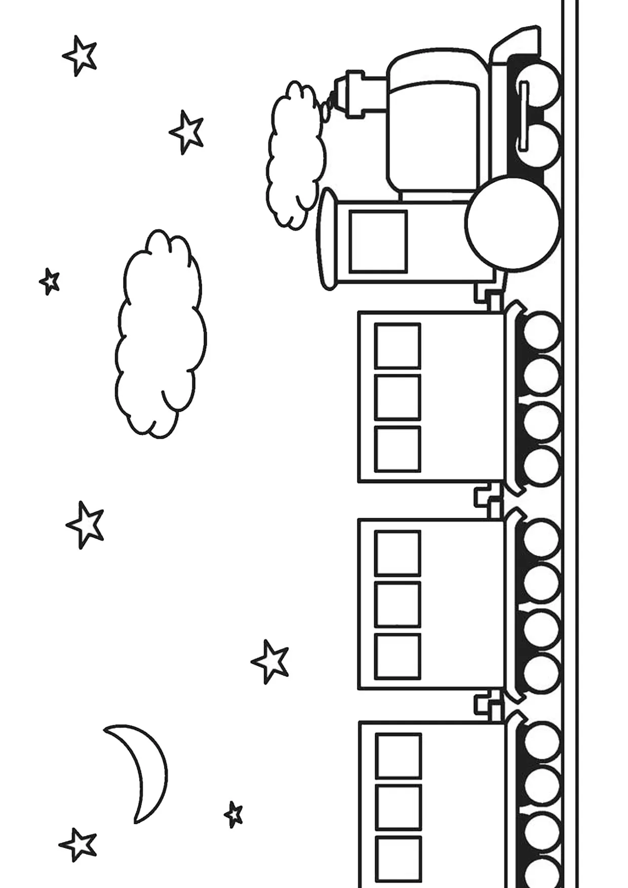Treni 56 disegni da colorare gratis per bambini di Treni