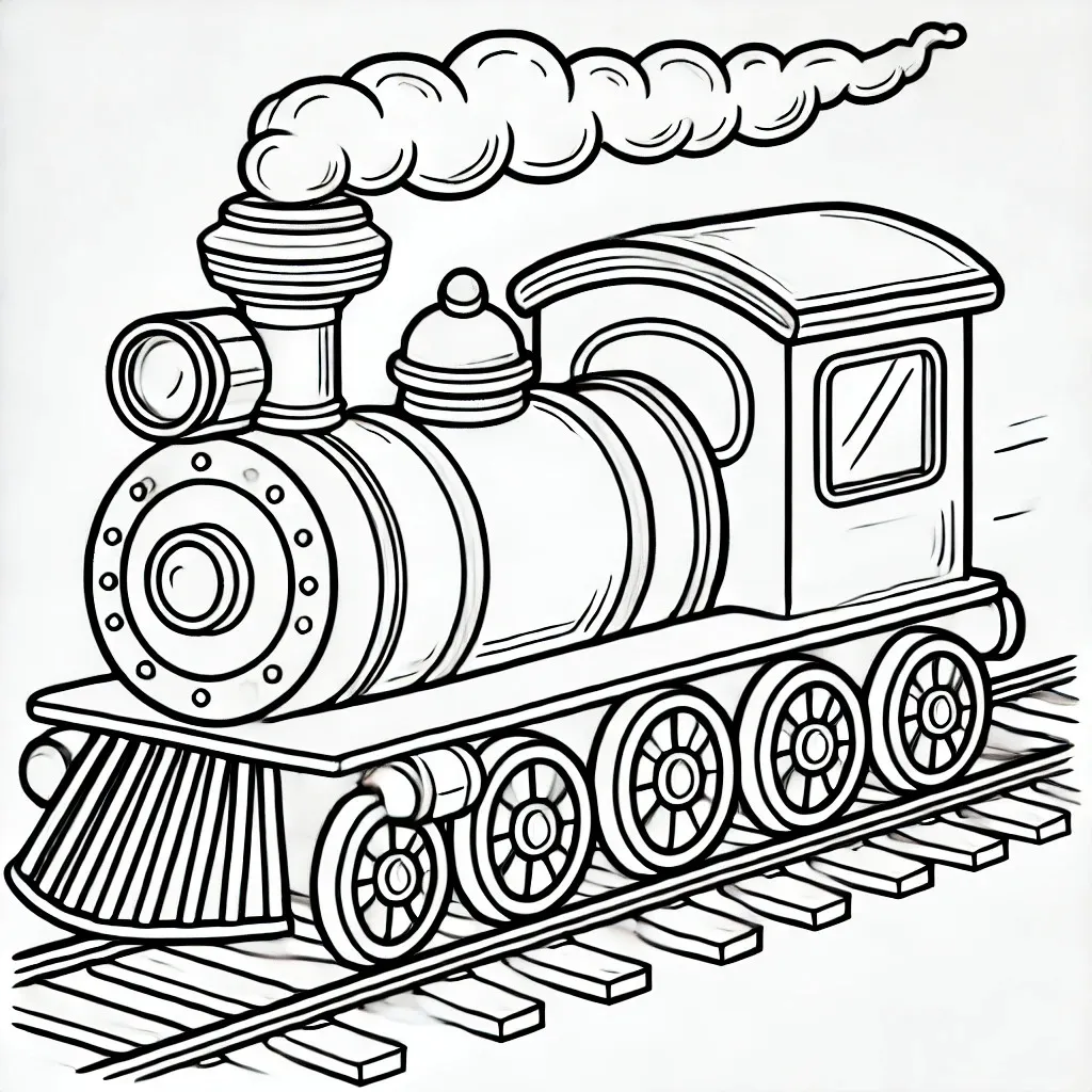 Treni 10 immagine da colorare Treni