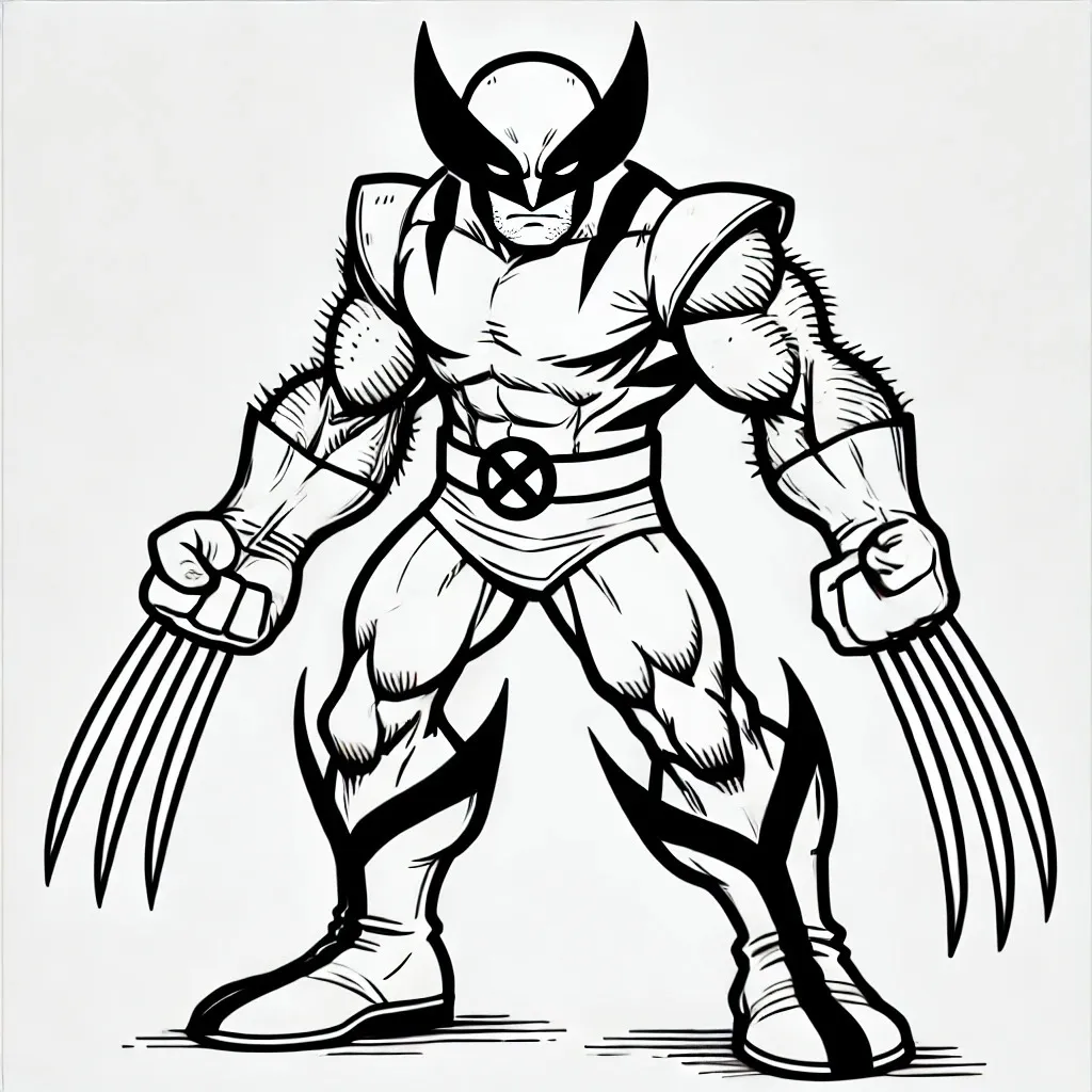 Wolverine 2 immagini di Wolverine da colorare e stampare