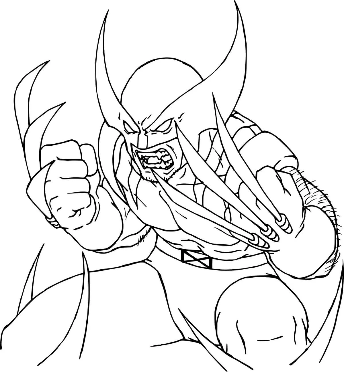 47 dibujos Wolverine Dibujo para colorear: ¡Da rienda suelta a tus garras creativas!