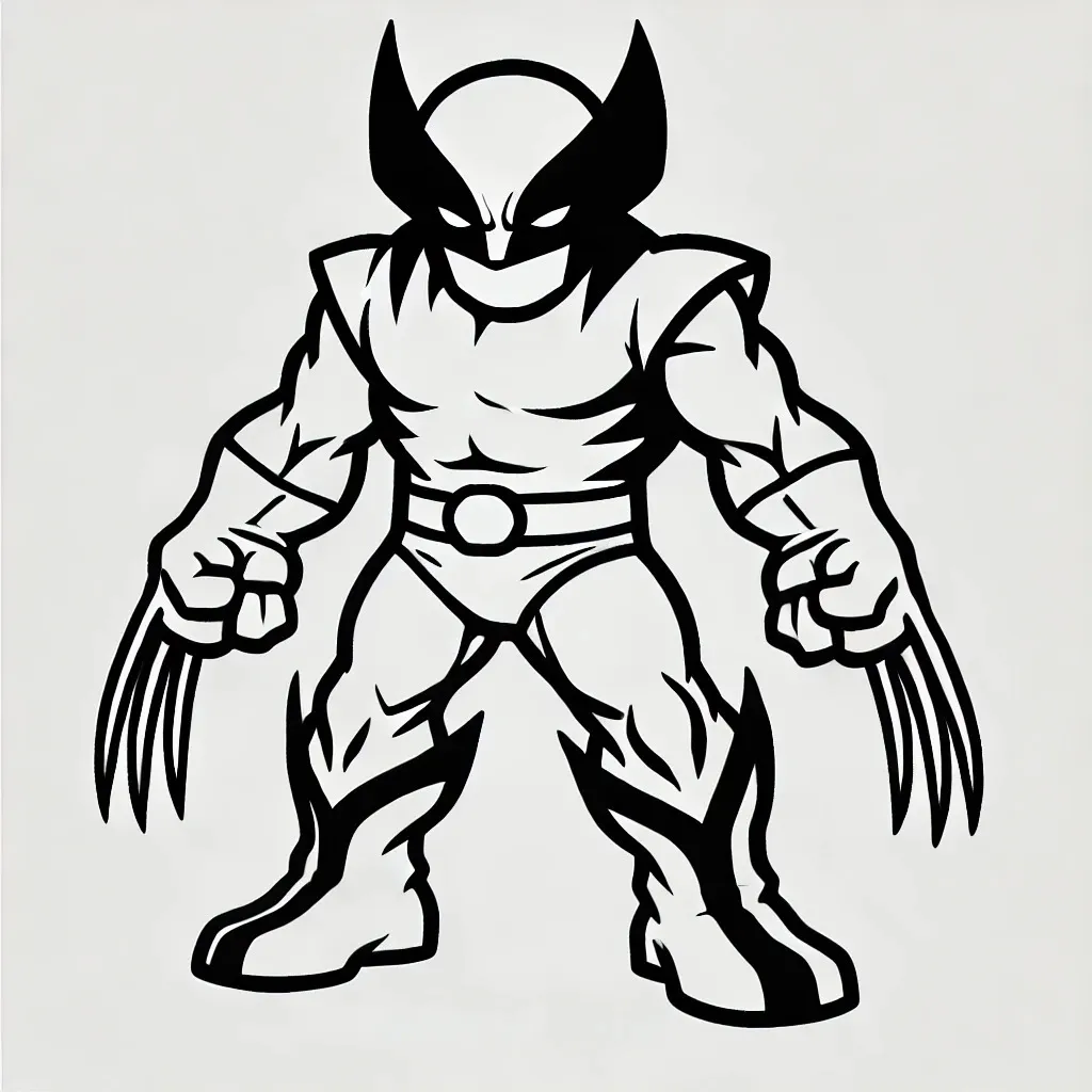 wolverine desenho para colorir