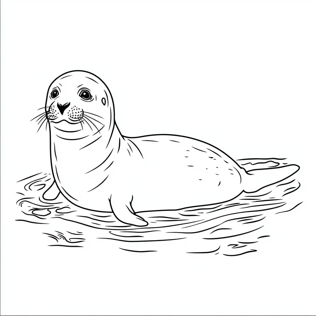 Foche da colorare thumbnail