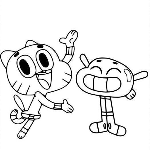 Gumball da colorare thumbnail