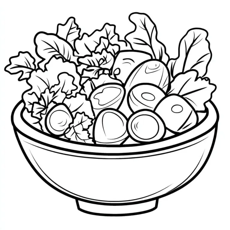 ausmalbilder salat