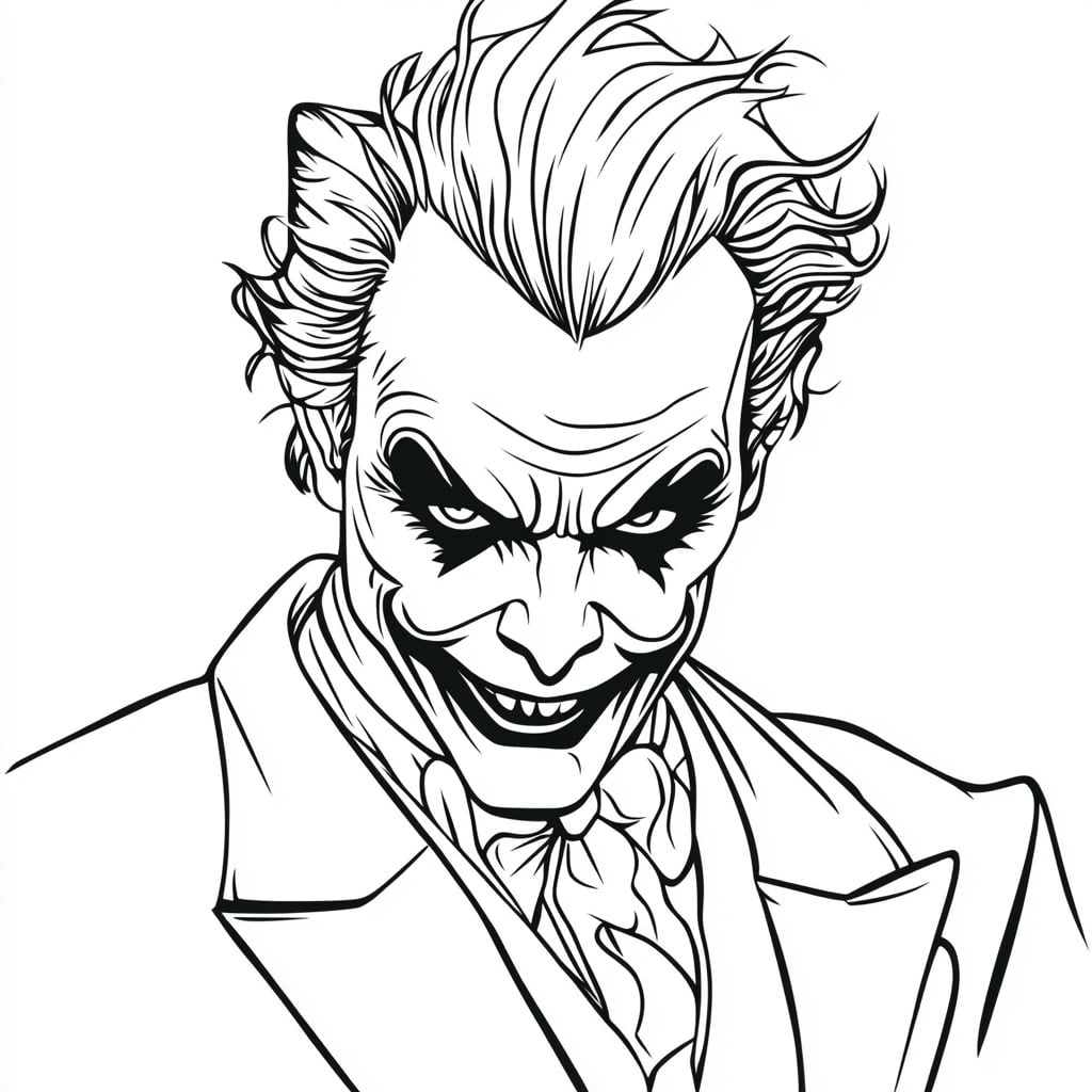 29 Dibujos Para Colorear Del Joker Da Rienda Suelta A Tu Imaginaci n 