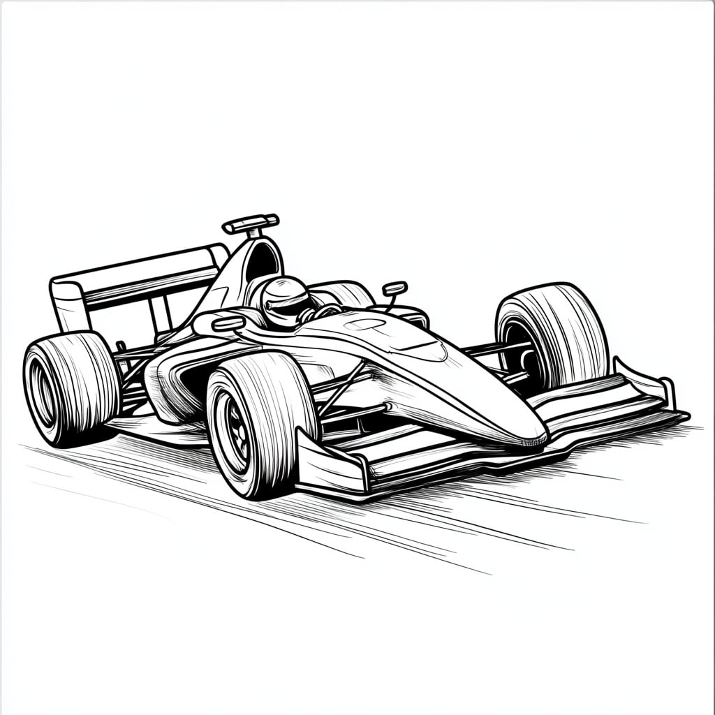 Macchina Da Corsa da colorare thumbnail