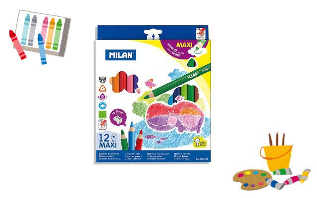 Milan Jumbo Triangular Crayons