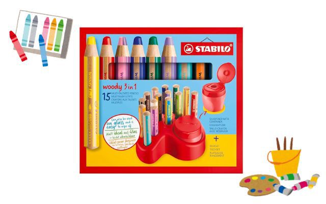 Stabilo Woody 3 in 1 Crayons