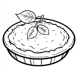 Torta di mele da colorare thumbnail