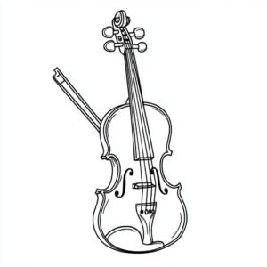 Violino 50 Violino da colorare thumbnail