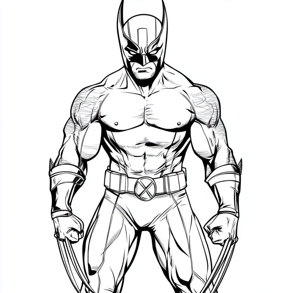 wolverine coloring page