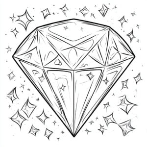 Diamante 6 Diamante da colorare thumbnail