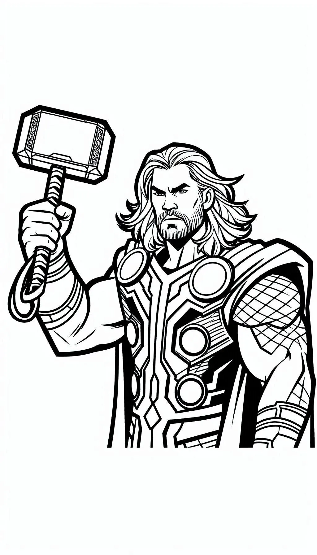 thor desenho para colorir