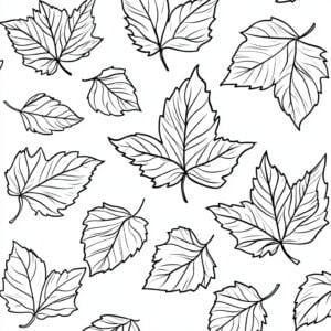 Foglie 1 Foglie da colorare thumbnail