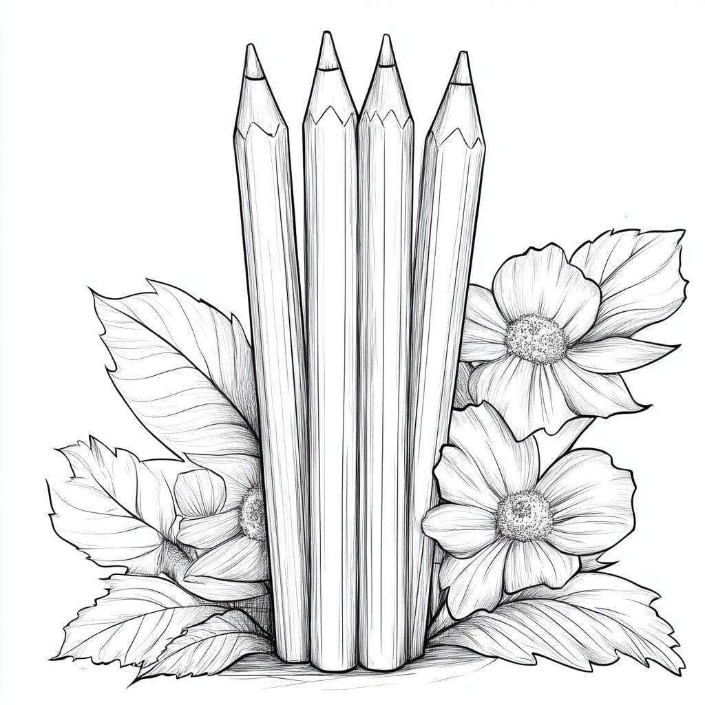 pencil coloring page