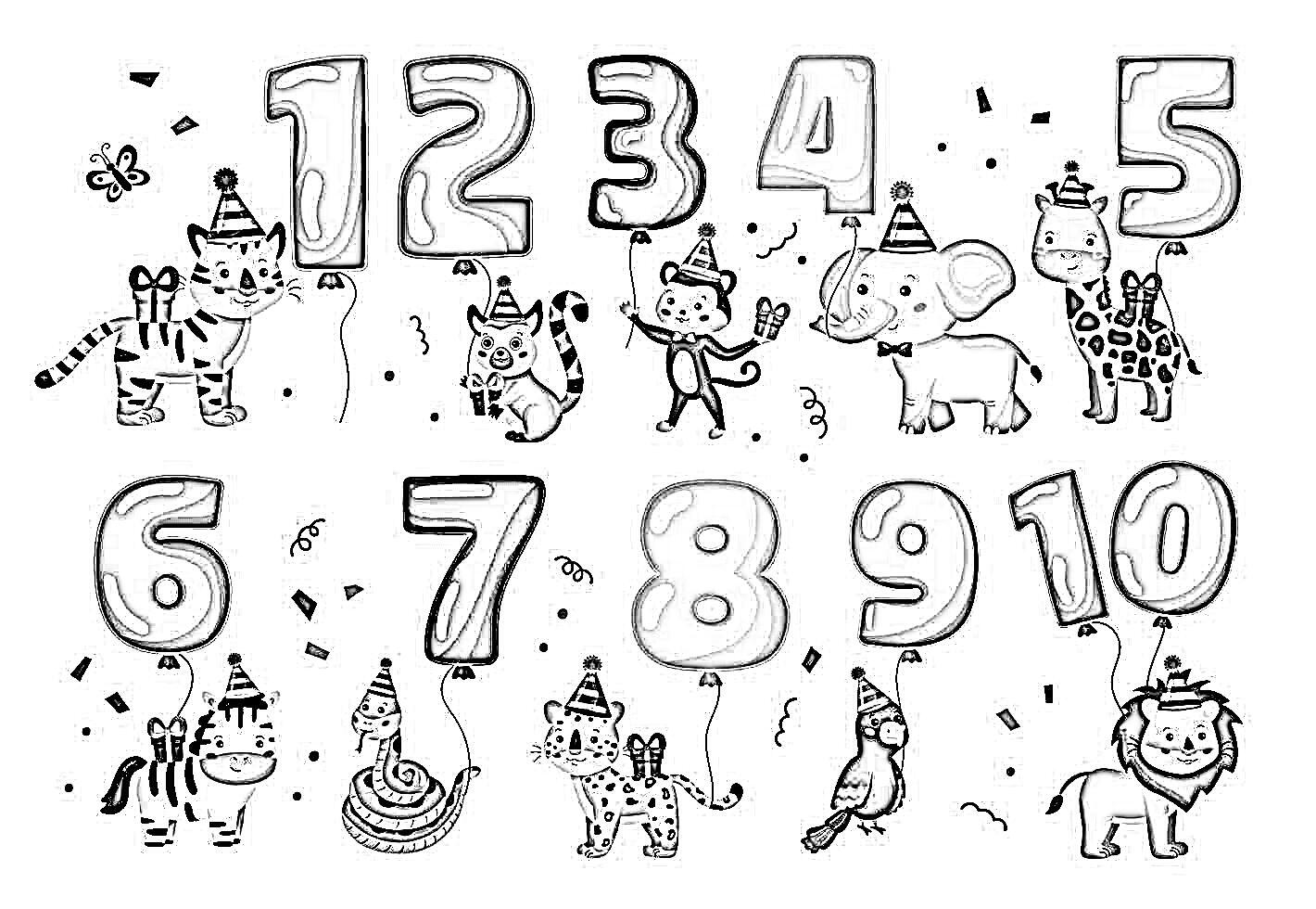 27 dibujos de n meros para colorear aprende y divi rtete 