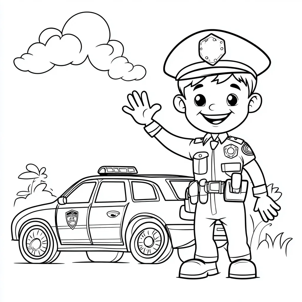 16 dibujos para colorear de policía | ¡Diversión asegurada! 16-dibujos-para-colorear-de-polic-a-diversi-n-asegurada