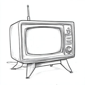 Televisione 2 Televisione da colorare thumbnail