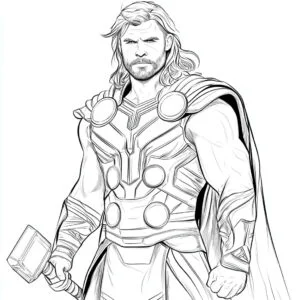 thor desenho para colorir