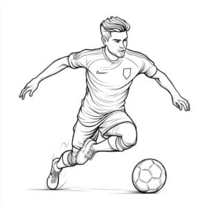 Calciatore 38 Calciatore da colorare thumbnail