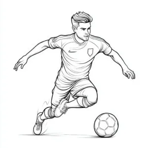 Calciatore 10 Calciatore da colorare thumbnail