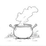 24 Disegni calderone da colorare - Scarica PDF e Colora Online
