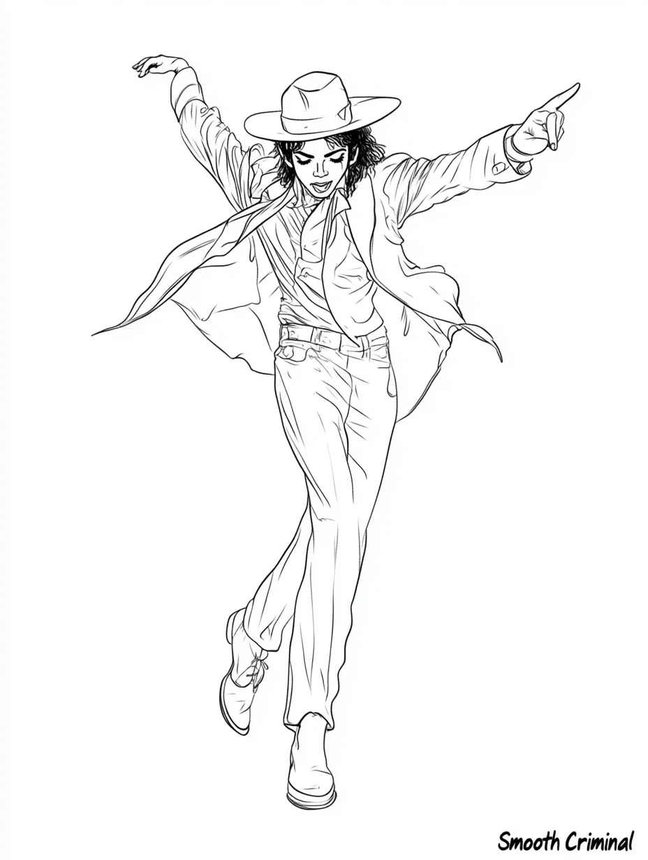 19 Dibujos Para Colorear De Michael Jackson PDF Imprimible Gratis