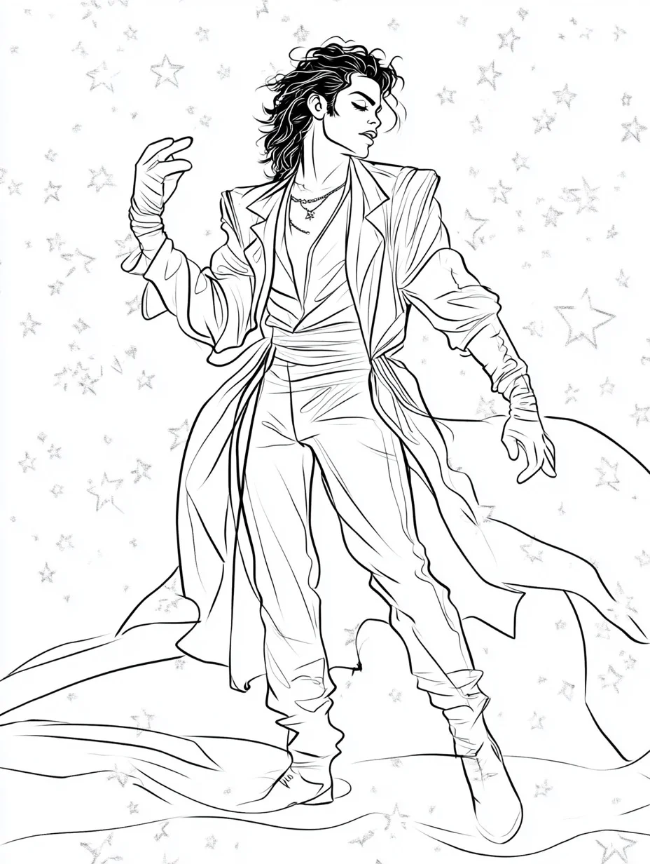 19 Coloriages Michael Jackson PDF Imprimable Gratuit