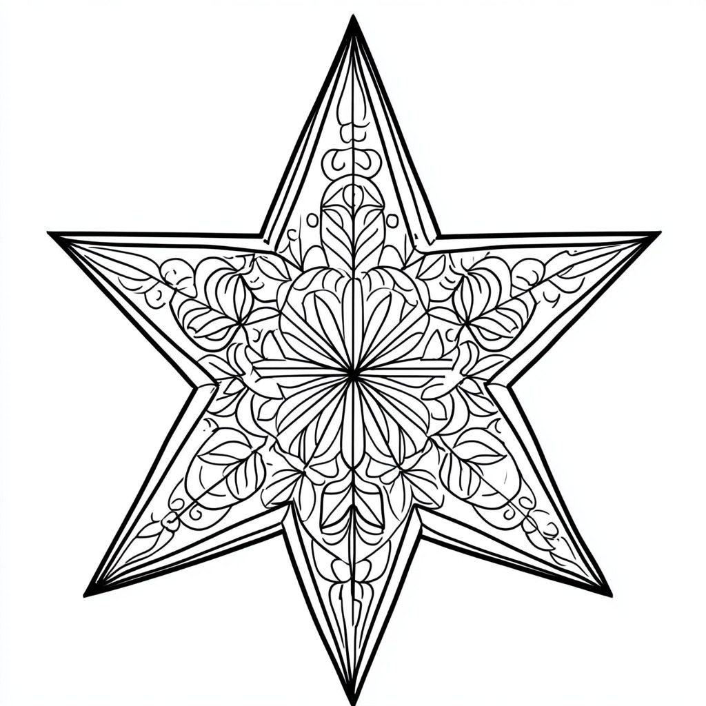 desenho para colorir estrela