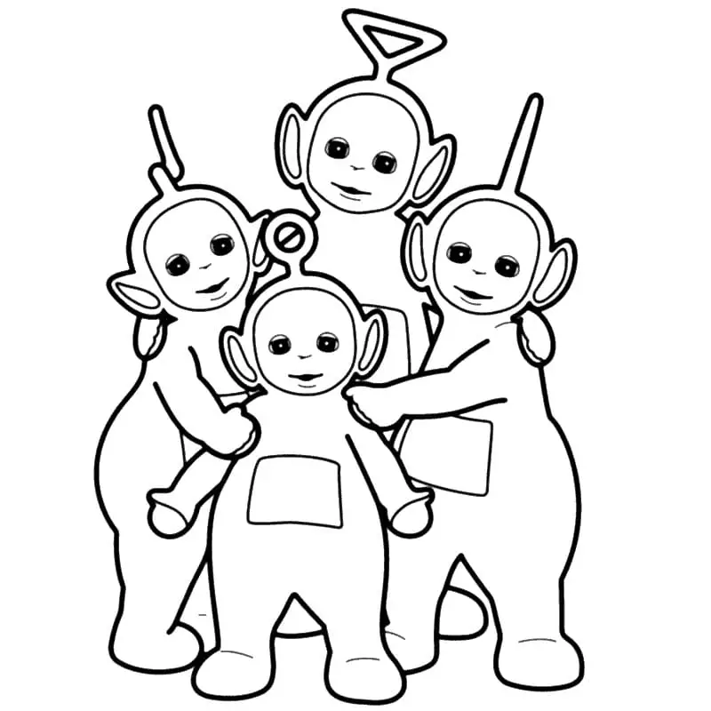 Teletubbies da colorare thumbnail