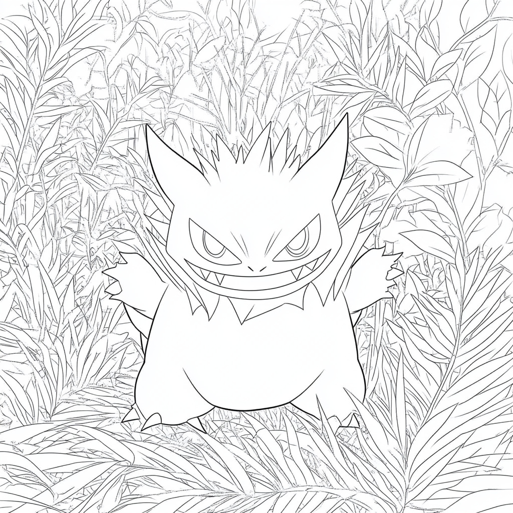 Gengar 1 Gengar da colorare thumbnail