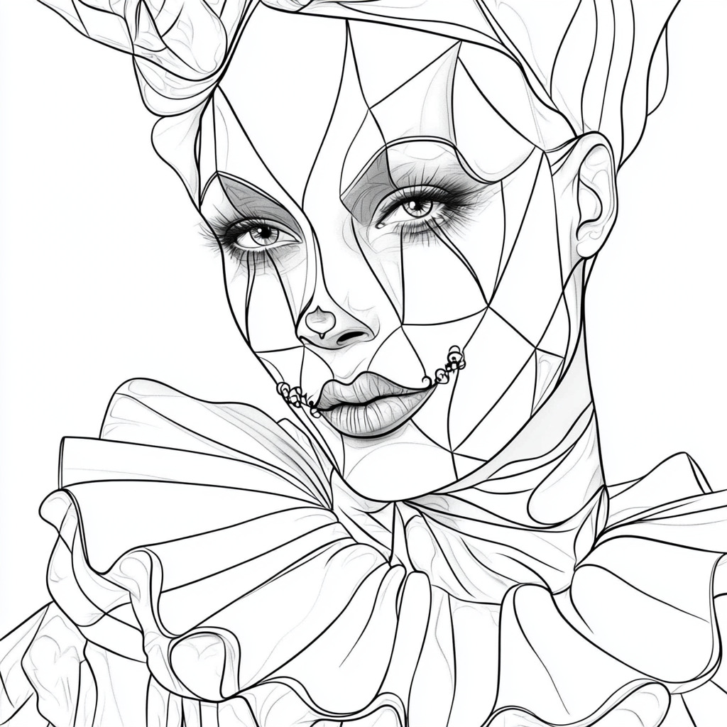 Arlecchino 1 Arlecchino da colorare thumbnail