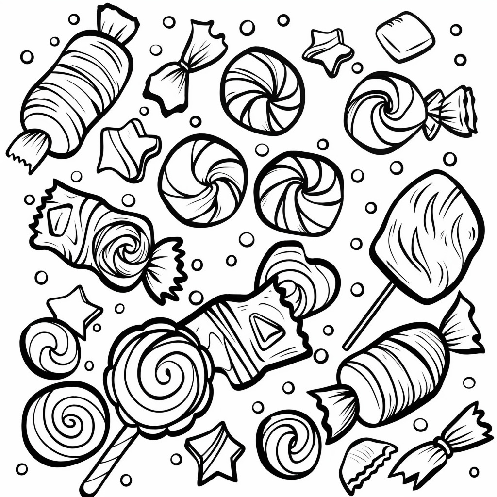 Caramelle 1 Caramelle da colorare thumbnail