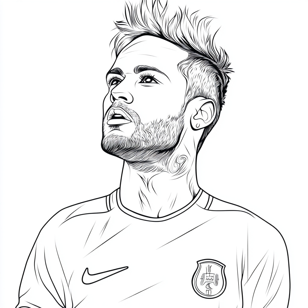 Neymar da colorare thumbnail