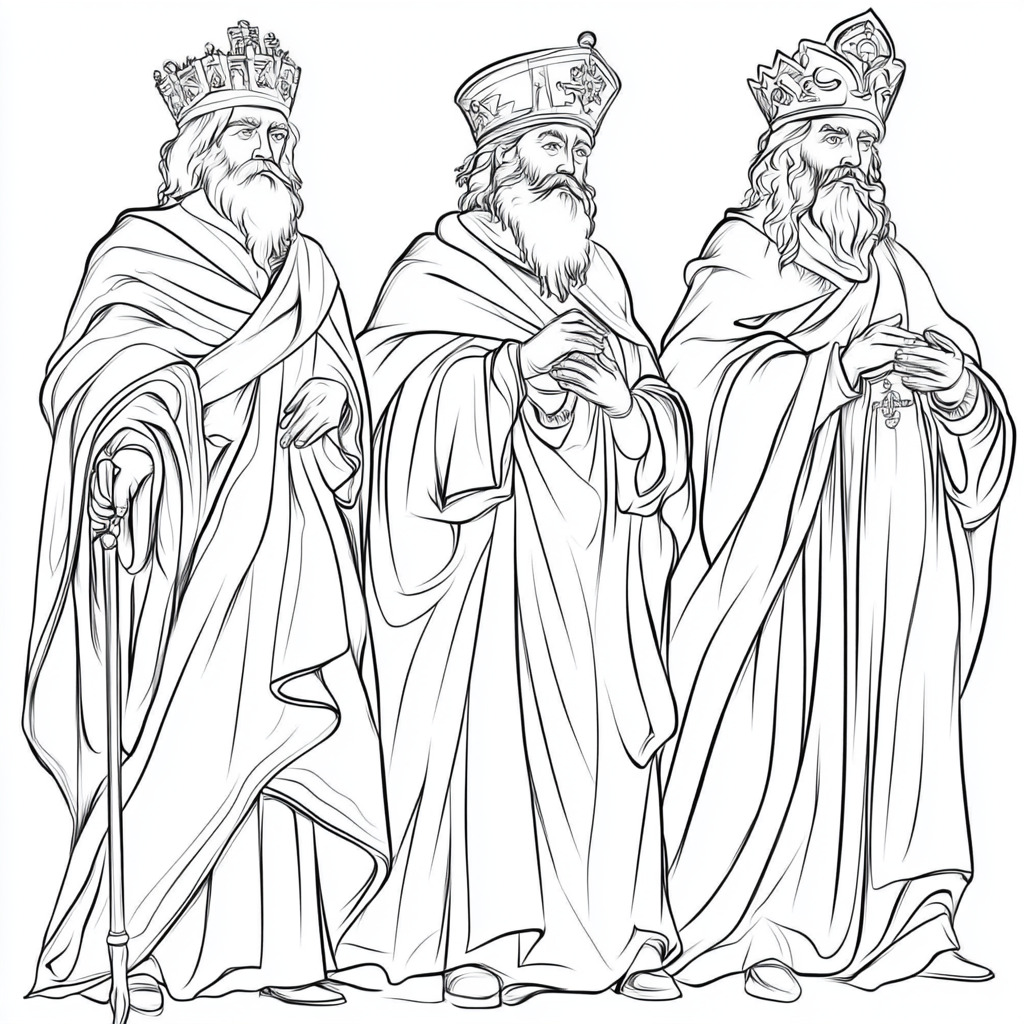 Re Magi da colorare thumbnail