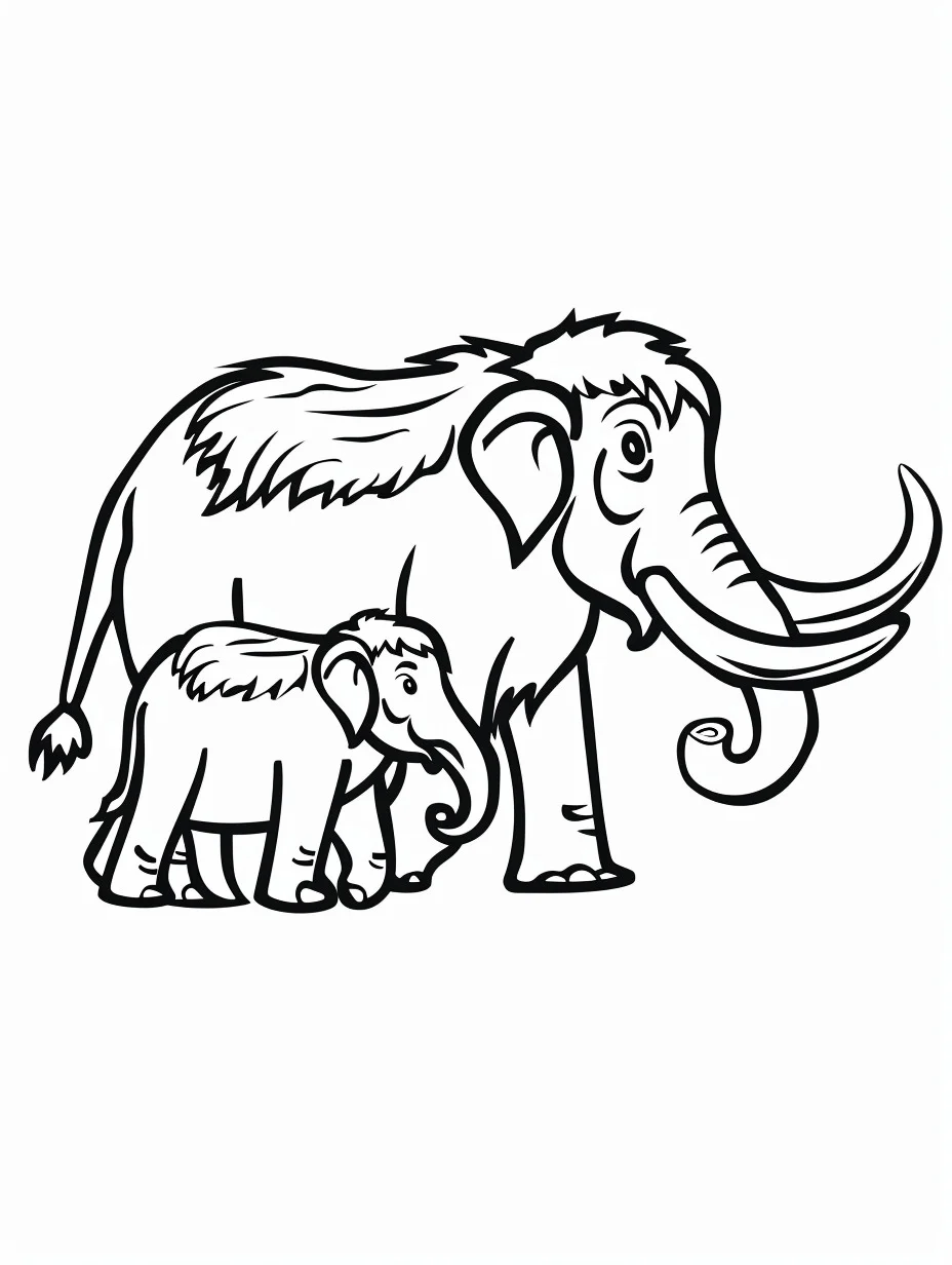 Mammut 6 Mammut da colorare e stampare a4 1