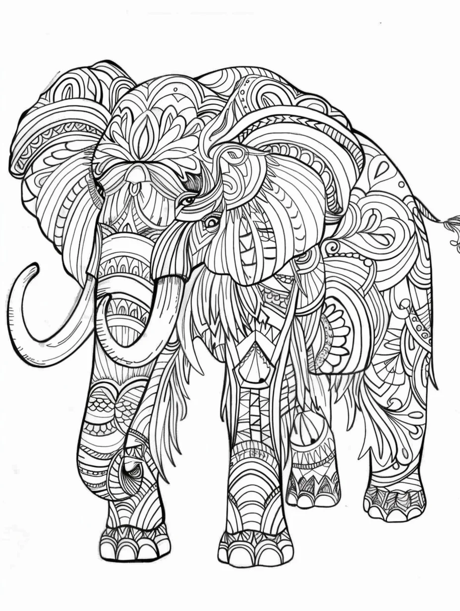 Mammut 21 Mammut da colorare