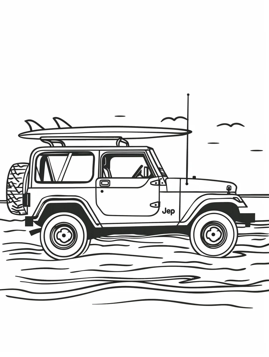 Jeep 15 disegni Jeep da colorare